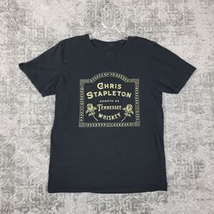 Chris Stapleton Shirt Adult Medium Black Smooth As Tennessee Whiskey Soft Casual